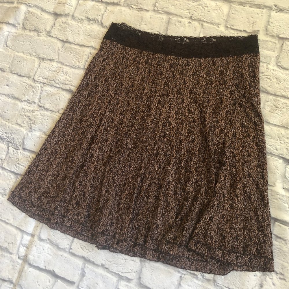 CAbi Stretch Lace Skirt NWOT XL